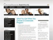 Tablet Screenshot of crossroadsinstitute.org